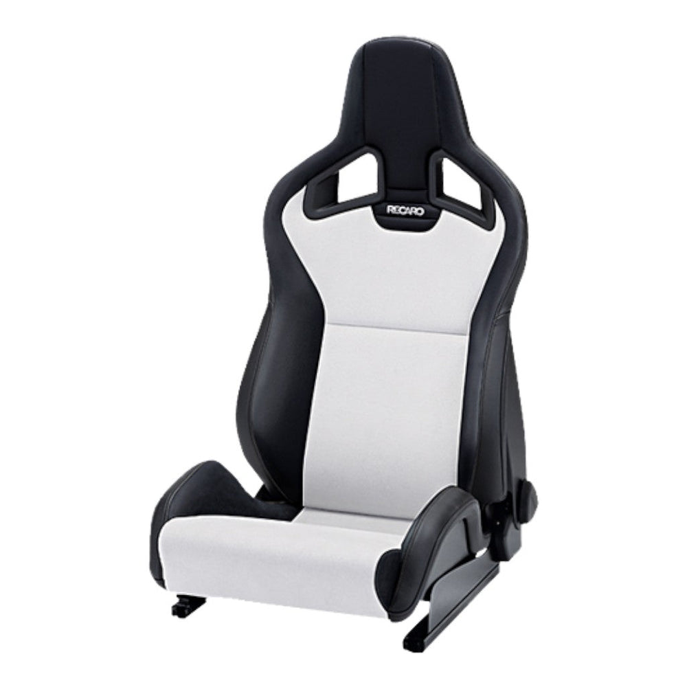 RECARO 411.10.1588 Left Heated Sport Seat Sportster CS SAB, Artificial Leather Black / Dinamica Silver