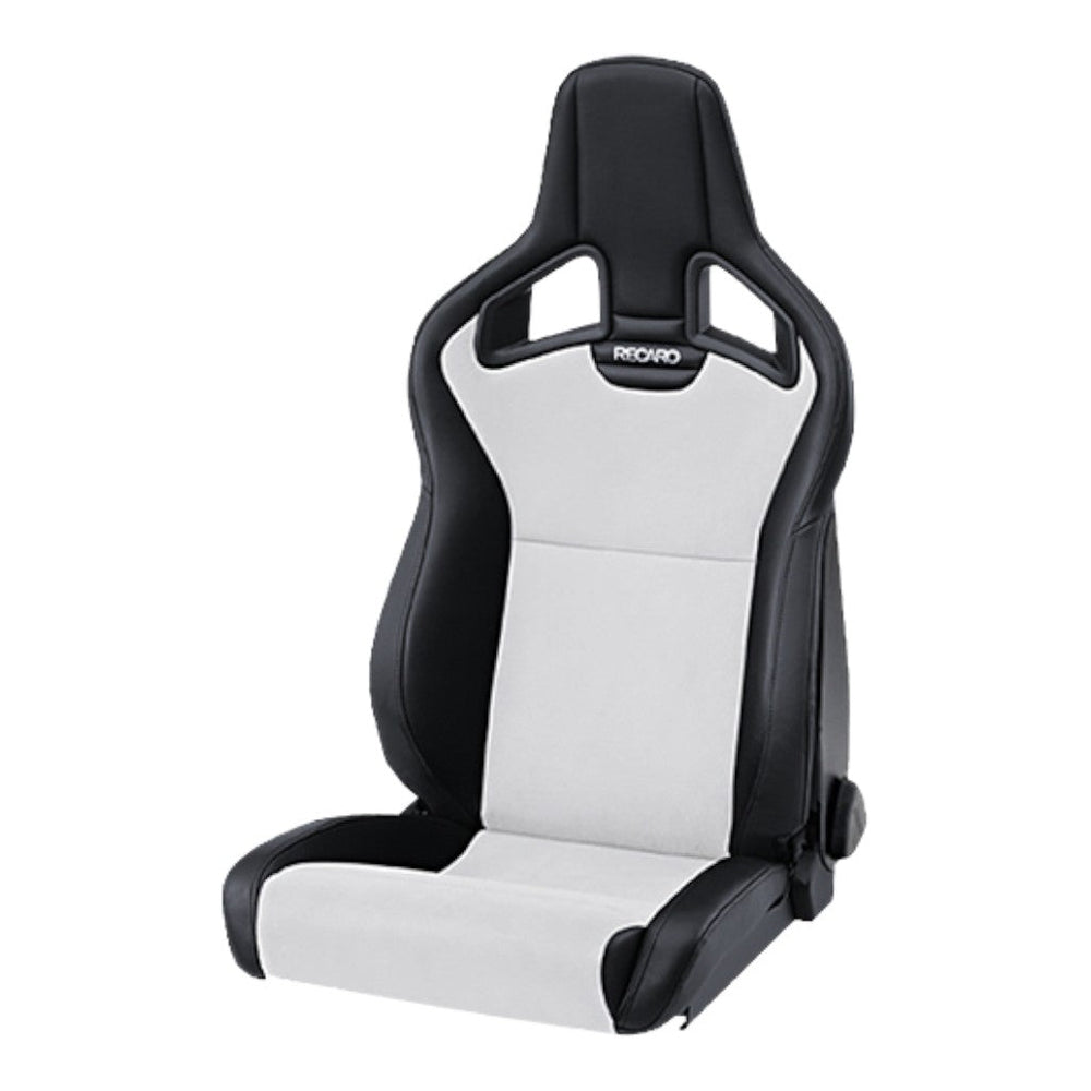 RECARO 414.10.1588 Left Heated Sport Seat Cross Sportster CS, Artificial Leather Black / Dinamica Silver