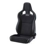 RECARO 415.00.2575 Right Sport Seat Cross Sportster CS SAB, Artificial Leather Black / Dinamica Black