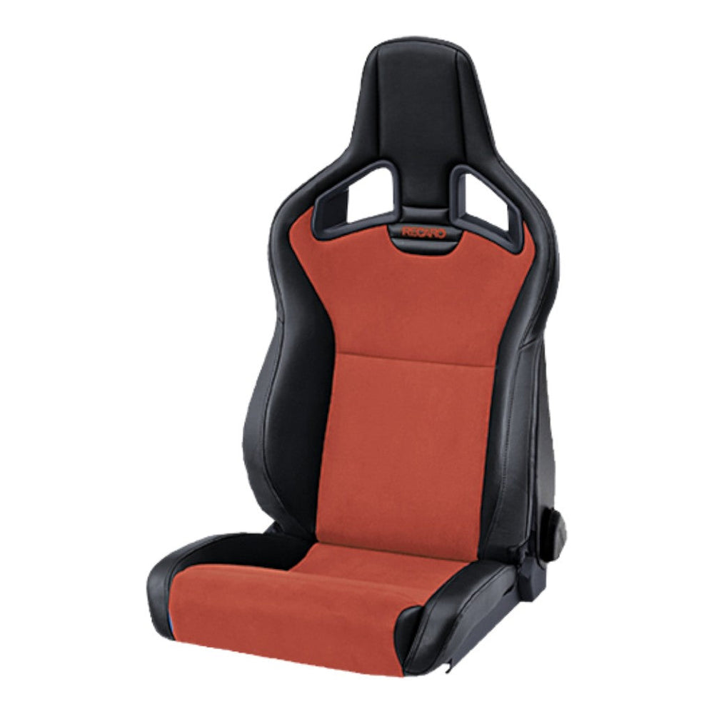 RECARO 415.10.2585 Right Heated Sport Seat Cross Sportster CS SAB, Artificial Leather Black / Dinamica Red