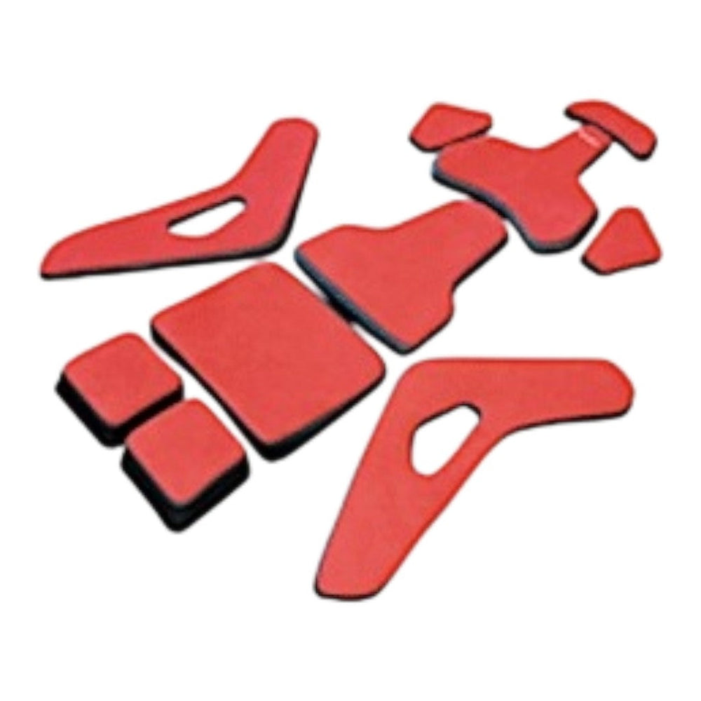 RECARO 7228656.02.1/2B23 Pad Kit for Podium Seat,Size L, Alcantara Red / Leather Black