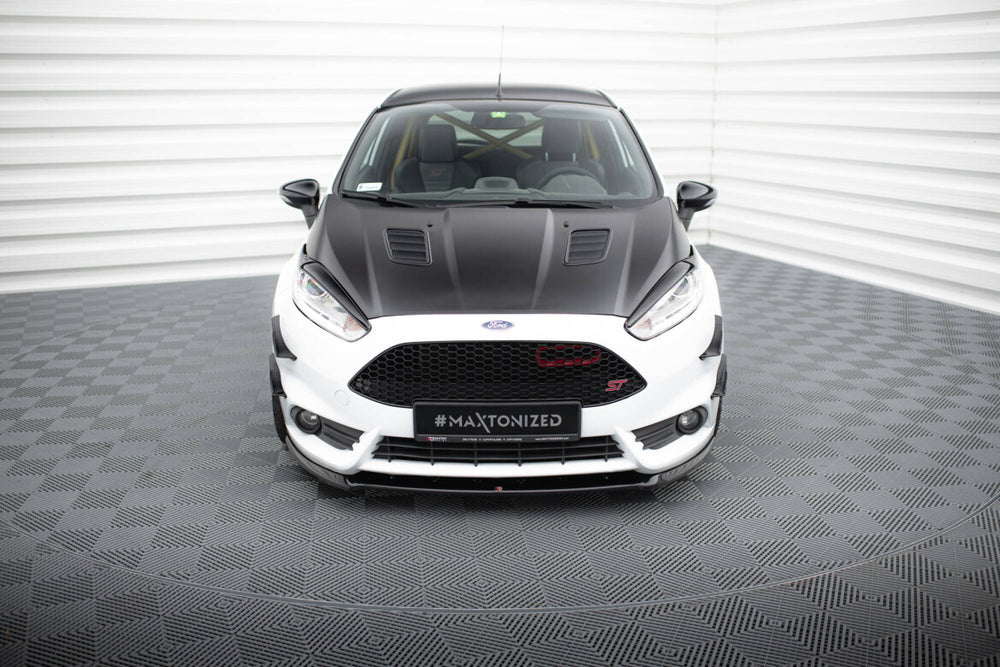 Maxton Parts - Scheinwerfer Blenden Böser Blick V.1 passend für Ford Fiesta ST / ST-Line / Standard Mk7 FL schwarz Hochglanz