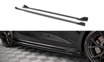 Maxton Parts - Seitenschweller Ansatz (Paar) + Flaps passend für Audi RS3 Sportback 8Y schwarz Hochglanz