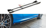 Maxton Parts - Seitenschweller Ansatz (Paar) + Flaps passend für BMW 1er F21 M135i / M140i / M-Paket schwarz Hochglanz