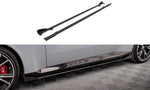 Maxton Parts - Seitenschweller Ansatz (Paar) + Flaps passend für BMW 2 Coupe M-Paket / M240i G42 schwarz Hochglanz