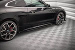 Maxton Parts - Seitenschweller Ansatz (Paar) + Flaps passend für BMW 4er M-Paket / M440i G22 / G23 / G22 FL / G23 FL schwarz Hochglanz