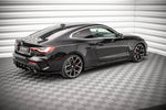 Maxton Parts - Seitenschweller Ansatz (Paar) + Flaps passend für BMW 4er M-Paket / M440i G22 / G23 / G22 FL / G23 FL schwarz Hochglanz