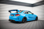 Maxton Parts - Seitenschweller Ansatz (Paar) + Flaps passend für BMW M2 F87 schwarz Hochglanz