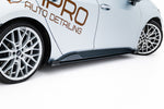 Maxton Parts - Seitenschweller Ansatz (Paar) + Flaps passend für CUPRA Born Mk1 schwarz Hochglanz