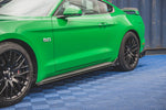 Maxton Parts - Seitenschweller Ansatz (Paar) + Flaps passend für Ford Mustang GT Mk6 FL