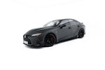 Maxton Parts - Seitenschweller Ansatz (Paar) + Flaps passend für Lexus IS 500 Mk3 Facelift 2 (XE30) schwarz Hochglanz