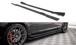 Maxton Parts - Seitenschweller Ansatz (Paar) + Flaps passend für Mazda 3 MPS Mk1 schwarz Hochglanz