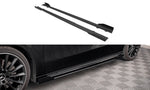 Maxton Parts - Seitenschweller Ansatz (Paar) + Flaps passend für Mercedes A35 AMG / AMG-Line Aero Pack W177 schwarz Hochglanz
