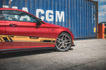 Maxton Parts - Seitenschweller Ansatz (Paar) + Flaps passend für Mercedes-AMG C43 / AMG-Line Coupe C205 schwarz Hochglanz