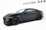 Maxton Parts - Seitenschweller Ansatz (Paar) + Flaps passend für Mercedes-AMG CLE 53 Aero C236 schwarz Hochglanz