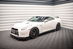 Maxton Parts - Seitenschweller Ansatz (Paar) + Flaps passend für Nissan GTR R35 FL