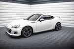 Maxton Parts - Seitenschweller Ansatz (Paar) + Flaps passend für Subaru BRZ Mk1 / Mk1 FL schwarz Hochglanz