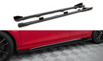 Maxton Parts - Seitenschweller Ansatz (Paar) + Flaps passend für VW Golf GTI Mk6 schwarz Hochglanz