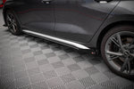 Maxton Parts - Seitenschweller Ansatz (Paar) + Flaps V.1 passend für Audi S3 / A3 S-Line 8Y / 8Y FL schwarz Hochglanz