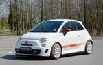 Maxton Parts - Seitenschweller Ansatz (Paar) passend für ABARTH 500 Mk1 schwarz Hochglanz
