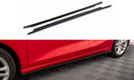 Maxton Parts - Seitenschweller Ansatz (Paar) passend für Audi A3 8Y schwarz Hochglanz