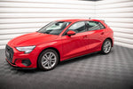 Maxton Parts - Seitenschweller Ansatz (Paar) passend für Audi A3 8Y schwarz matt