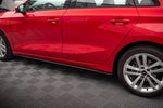 Maxton Parts - Seitenschweller Ansatz (Paar) passend für Audi A3 8Y schwarz matt
