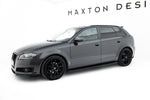 Maxton Parts - Seitenschweller Ansatz (Paar) passend für Audi A3 Sportback 8P / 8P FL schwarz Hochglanz
