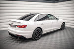Maxton Parts - Seitenschweller Ansatz (Paar) passend für Audi A4 B9 FL schwarz Hochglanz