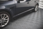 Maxton Parts - Seitenschweller Ansatz (Paar) passend für Audi A4 B9 schwarz Hochglanz