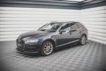 Maxton Parts - Seitenschweller Ansatz (Paar) passend für Audi A4 B9 schwarz Hochglanz