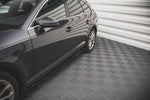 Maxton Parts - Seitenschweller Ansatz (Paar) passend für Audi A4 B9 schwarz Hochglanz
