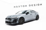 Maxton Parts - Seitenschweller Ansatz (Paar) passend für Audi A5 S-Line / S5 Limousine / Avant B10 schwarz Hochglanz