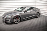 Maxton Parts - Seitenschweller Ansatz (Paar) passend für Audi A5 S-Line / S5 Sportback F5 schwarz matt