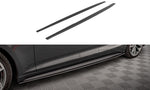 Maxton Parts - Seitenschweller Ansatz (Paar) passend für Audi A5 S-Line / S5 Sportback F5 schwarz matt