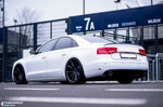 Maxton Parts - Seitenschweller Ansatz (Paar) passend für Audi A8 D4 Carbon Look