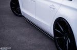 Maxton Parts - Seitenschweller Ansatz (Paar) passend für Audi A8 D4 Carbon Look