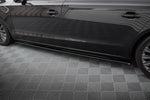 Maxton Parts - Seitenschweller Ansatz (Paar) passend für Audi A8 Lang D4 schwarz Hochglanz