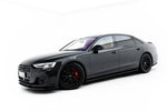 Maxton Parts - Seitenschweller Ansatz (Paar) passend für Audi A8 S-Line Long D5 / D5 Facelift schwarz Hochglanz