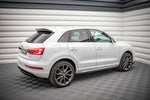 Maxton Parts - Seitenschweller Ansatz (Paar) passend für Audi Q3 Sport 8U FL schwarz Hochglanz