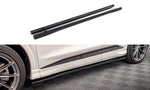 Maxton Parts - Seitenschweller Ansatz (Paar) passend für Audi Q4 e-tron Sportback S-line Mk1 schwarz Hochglanz