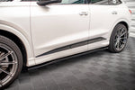 Maxton Parts - Seitenschweller Ansatz (Paar) passend für Audi Q4 e-tron Sportback S-line Mk1 schwarz Hochglanz