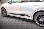 Maxton Parts - Seitenschweller Ansatz (Paar) passend für Audi Q4 e-tron Sportback S-line Mk1 schwarz Hochglanz