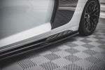 Maxton Parts - Seitenschweller Ansatz (Paar) passend für Audi R8 Mk2 FL schwarz Hochglanz (AU-R8-2F-SD1-G)