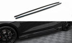 Maxton Parts - Seitenschweller Ansatz (Paar) passend für Audi RS3 Sportback 8Y schwarz Hochglanz
