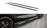 Maxton Parts - Seitenschweller Ansatz (Paar) passend für Audi RS3 Sportback 8Y schwarz matt