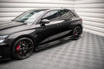 Maxton Parts - Seitenschweller Ansatz (Paar) passend für Audi RS3 Sportback 8Y schwarz matt