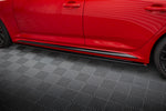 Maxton Parts - Seitenschweller Ansatz (Paar) passend für Audi RS4 B9 / B9 FL schwarz Hochglanz