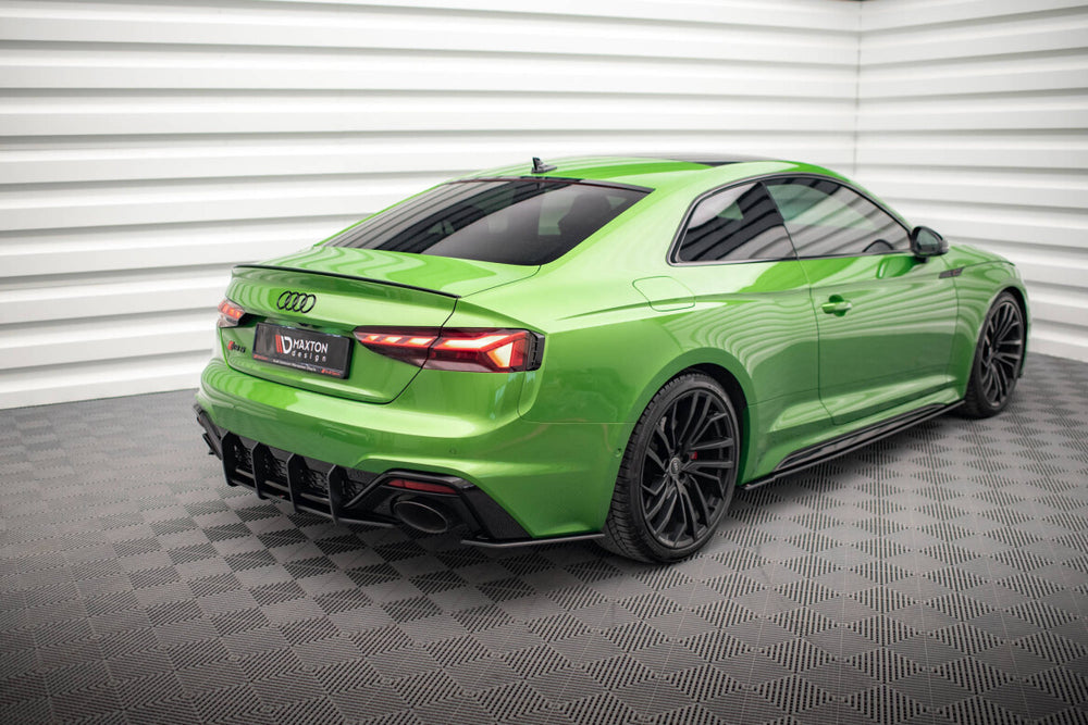 Maxton Parts - Seitenschweller Ansatz (Paar) passend für Audi RS5 Coupe F5 FL schwarz matt