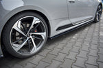 Maxton Parts - Seitenschweller Ansatz (Paar) passend für Audi RS5 Coupe F5 schwarz Hochglanz
